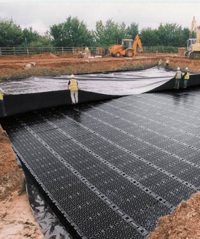 Storm-water attenuation installation